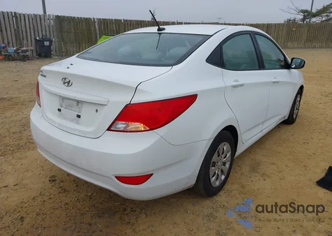 2016 Hyundai Accent Se из США, поврежденный, VIN KMHCT4AEXGU159029